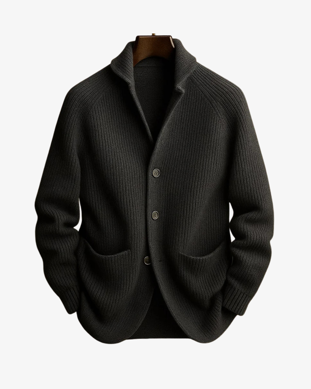 Elliot | Tailored Button-Front Knit Cardigan