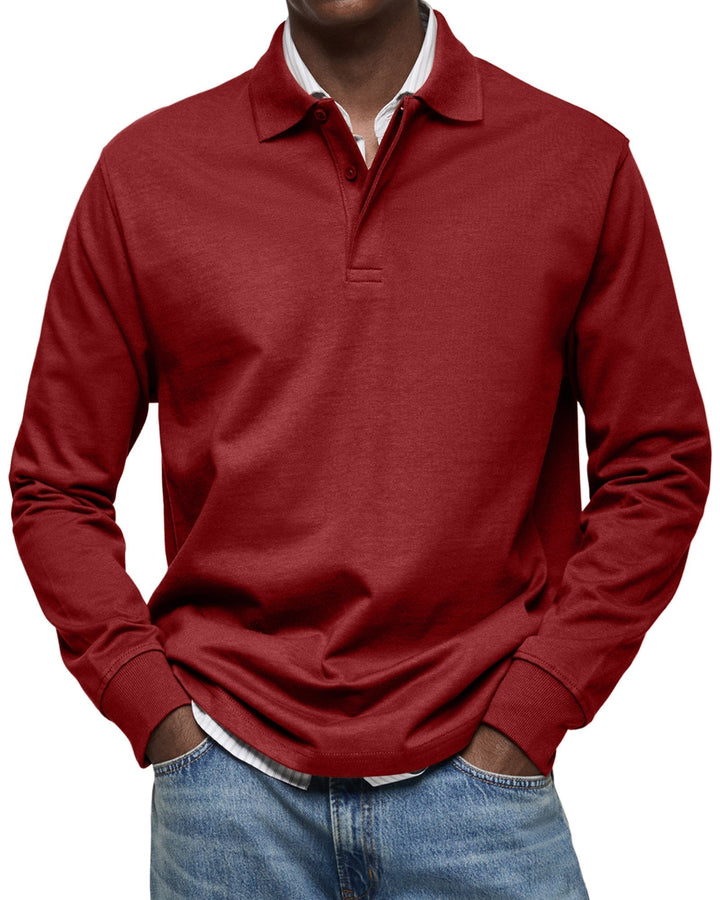 Tony | Long Sleeve Casual Polo