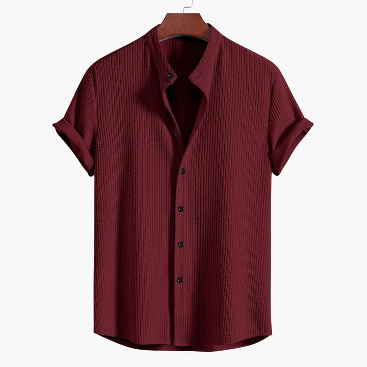 Cyrus | Modern Stand-Collar Button Shirt