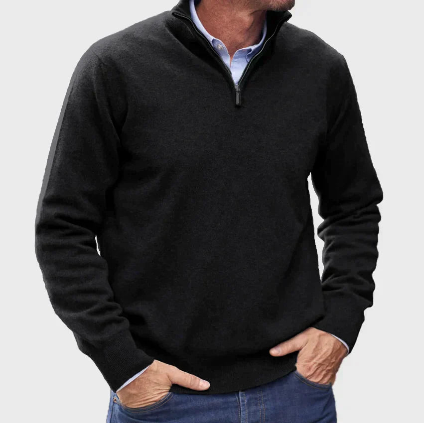Marco | Elegant Half-Zip Knit Sweater