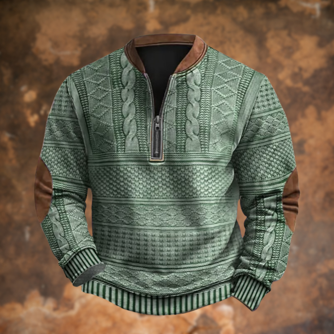 Owen | Classic Knit Zip Sweater