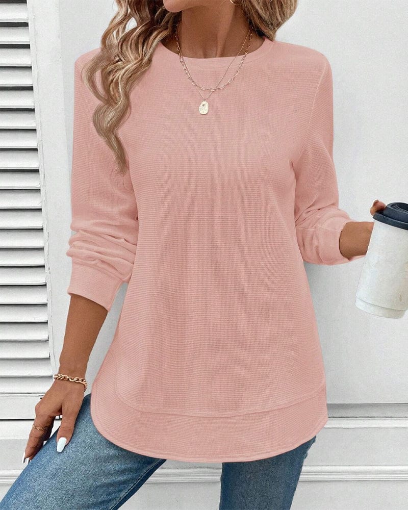 Mila | Classic Long-Sleeve O-Neck Top