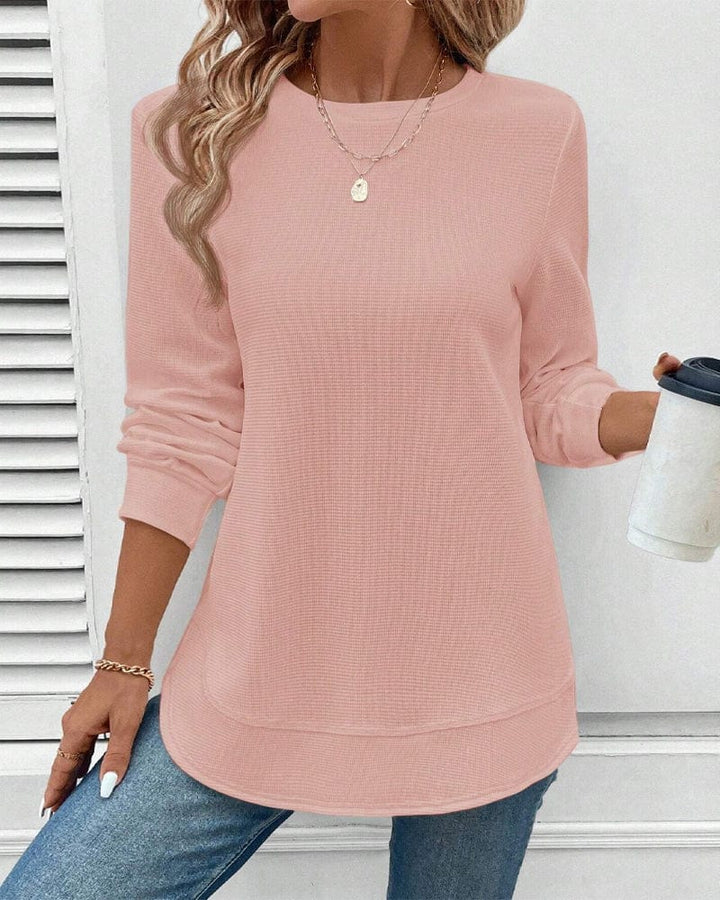 Mila | Classic Long-Sleeve O-Neck Top