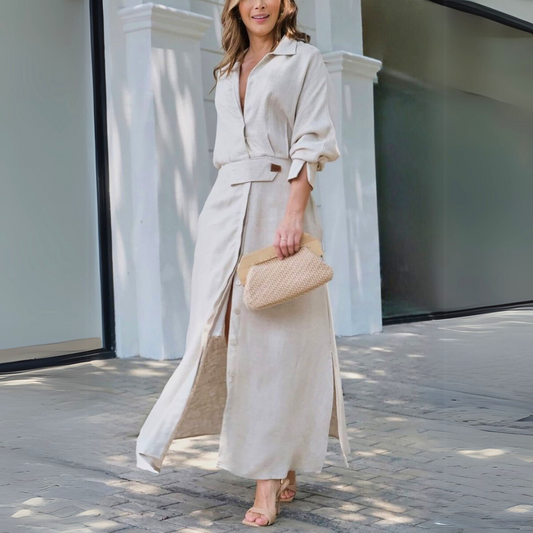 Jeanette | Elegant Maxi Dress with V-Neck