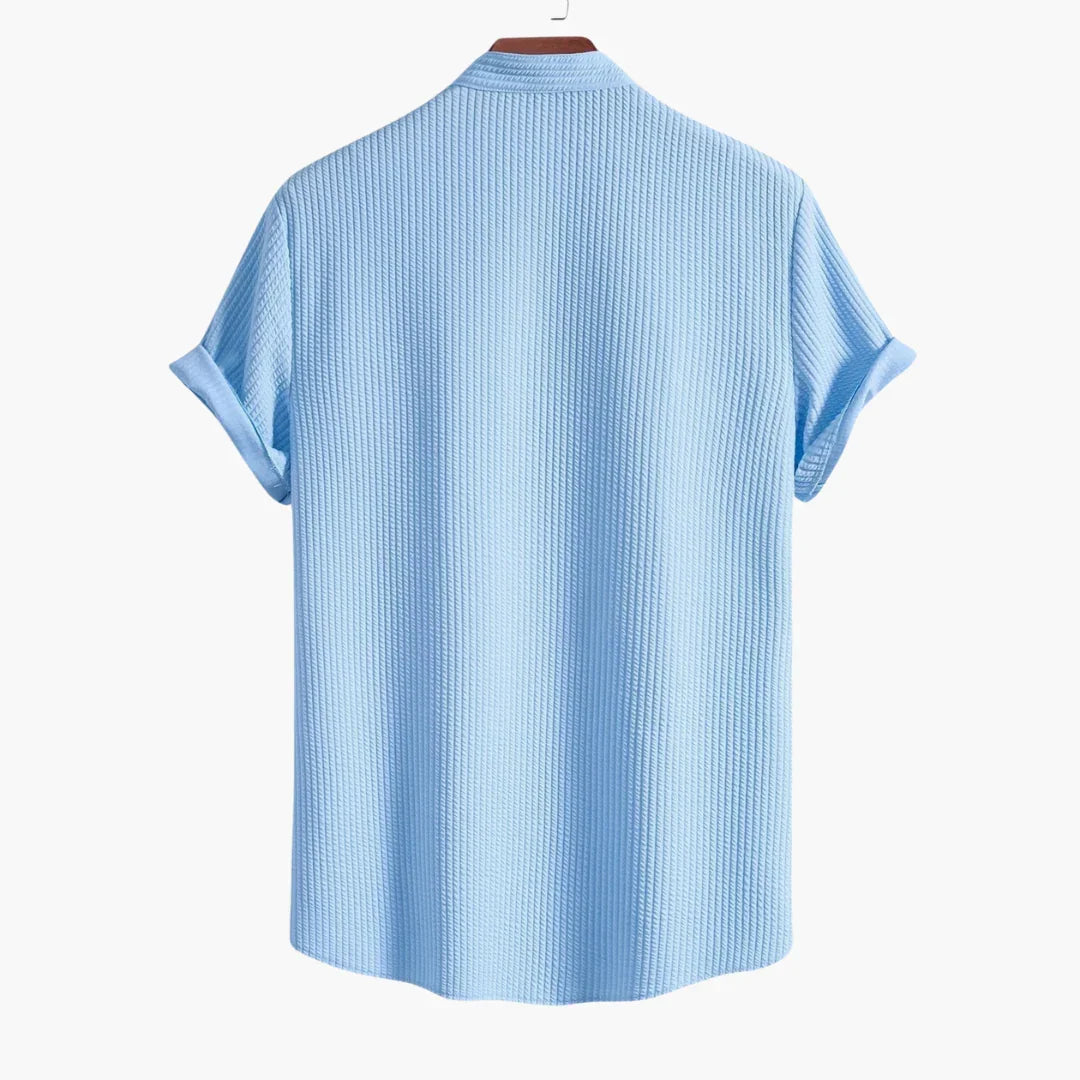 Cyrus | Modern Stand-Collar Button Shirt