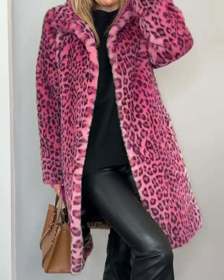 Letizia | Leopard Print Long Coat