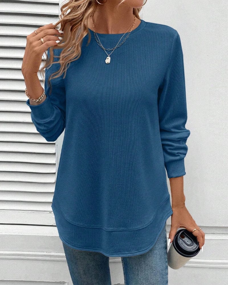 Mila | Classic Long-Sleeve O-Neck Top