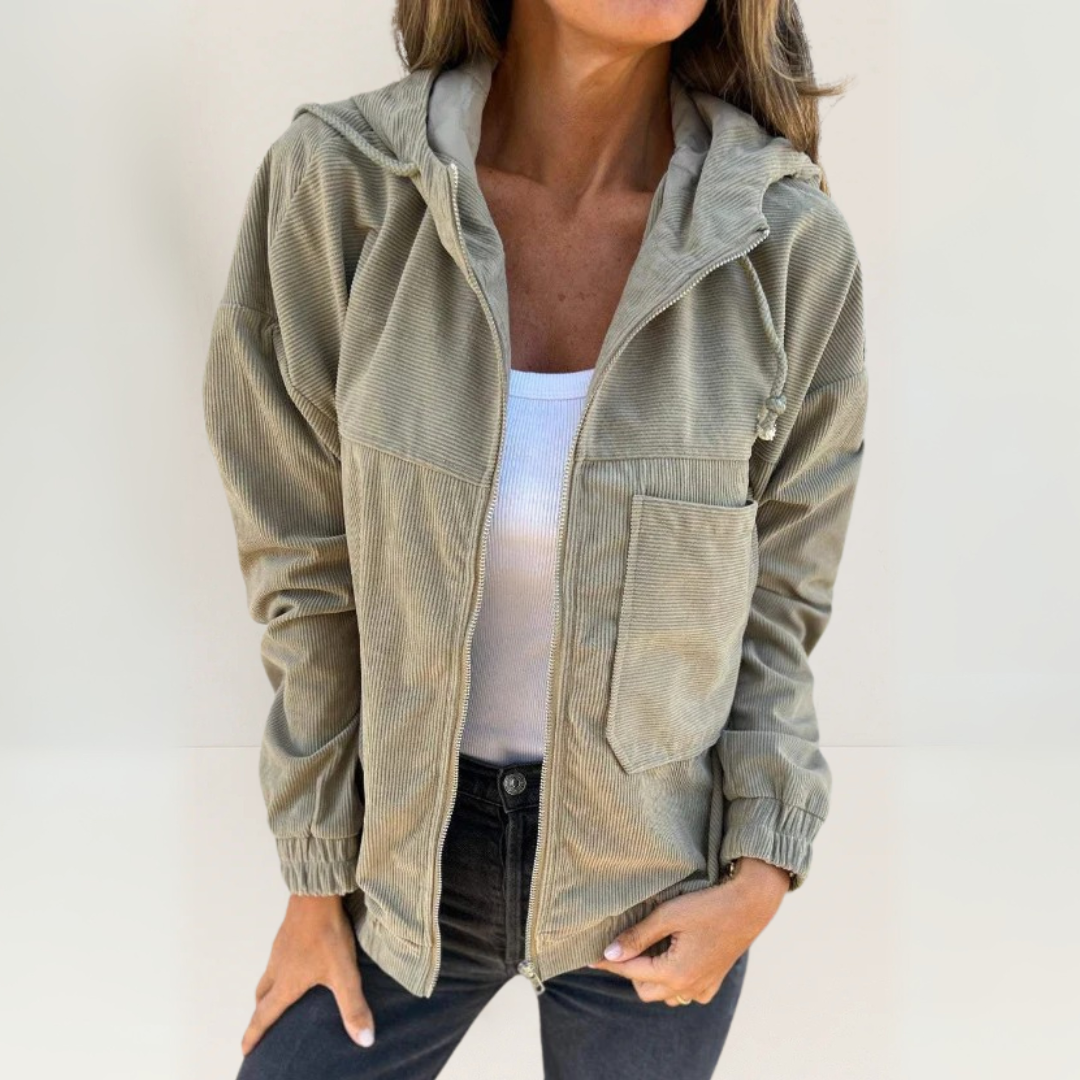 Karla | Soft Jacket with Hood and Zipper
