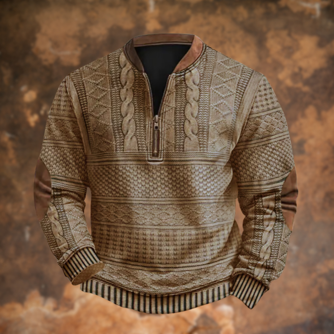 Owen | Classic Knit Zip Sweater