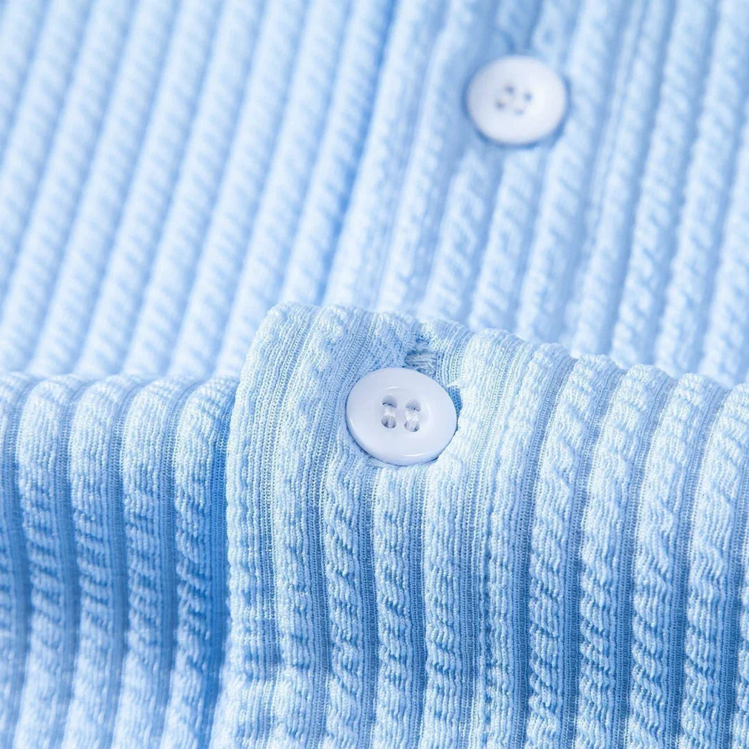 Cyrus | Modern Stand-Collar Button Shirt