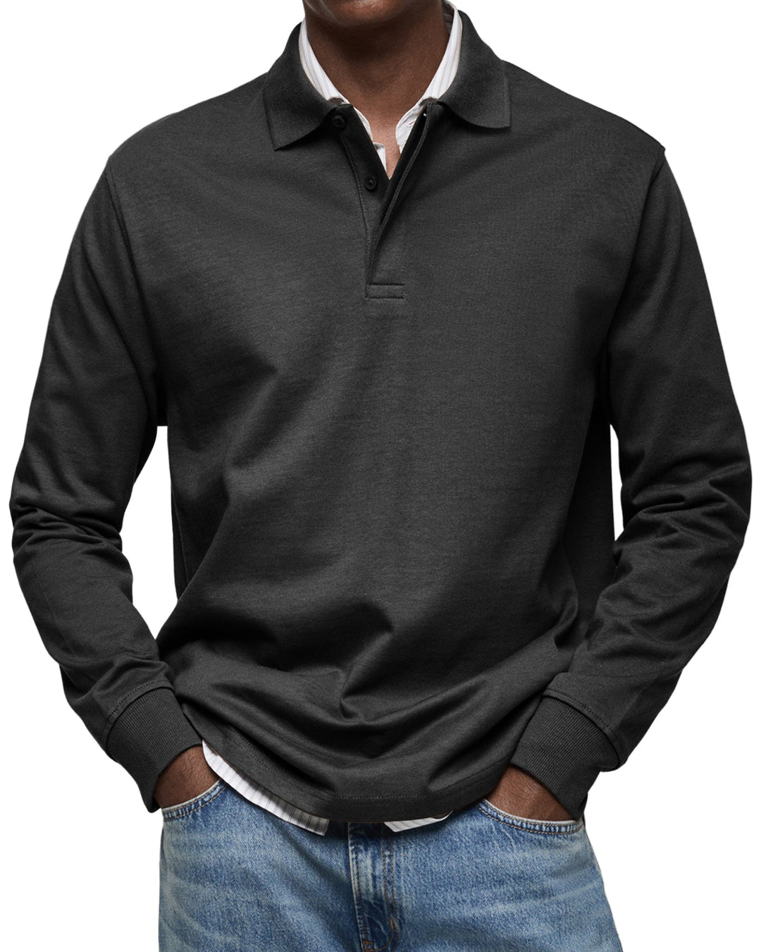 Tony | Long Sleeve Casual Polo