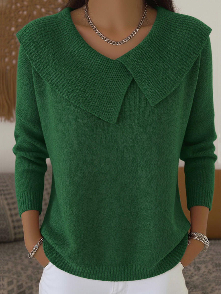 Lucia | Warm Knit with Soft Collar