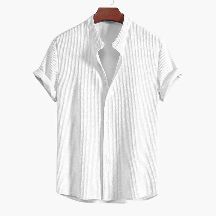 Cyrus | Modern Stand-Collar Button Shirt