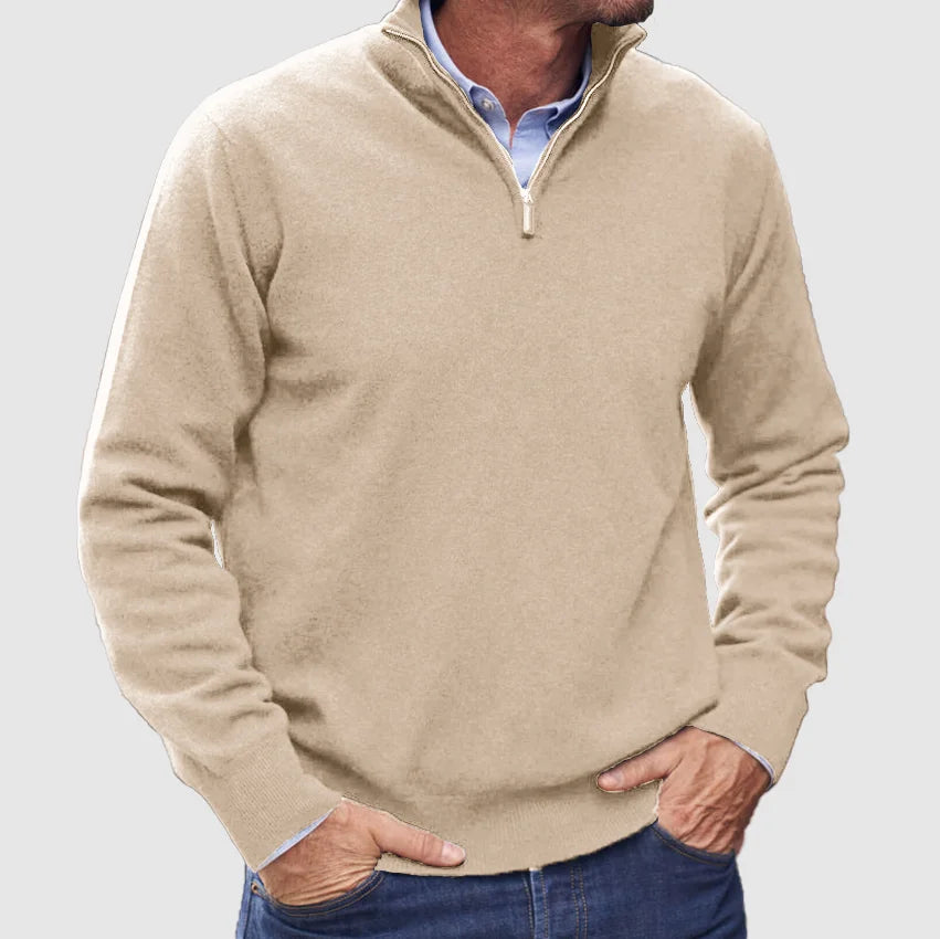 Marco | Elegant Half-Zip Knit Sweater