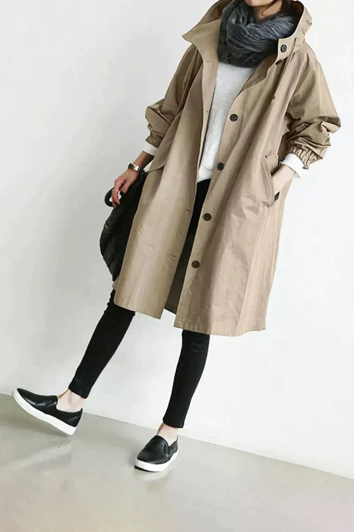 Anna | Hooded Trench Coat