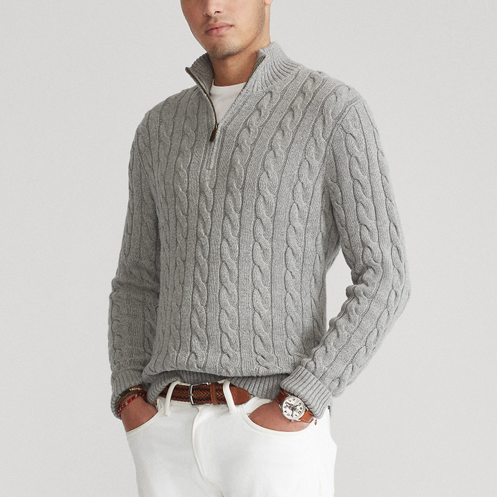 Brandon | Premium Classic Quarter-Zip Sweater
