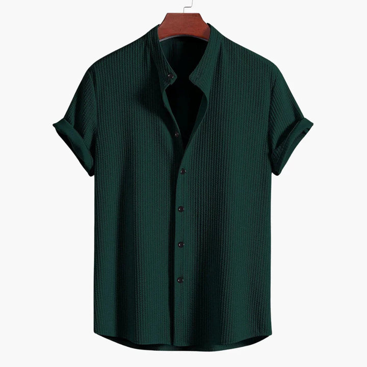 Cyrus | Modern Stand-Collar Button Shirt