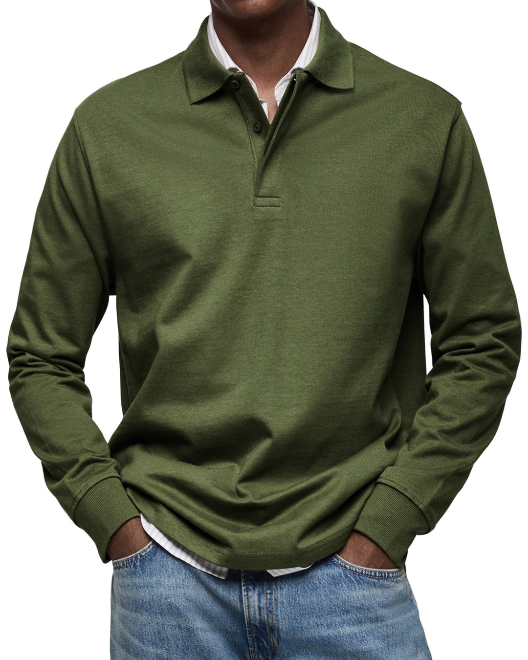 Tony | Long Sleeve Casual Polo
