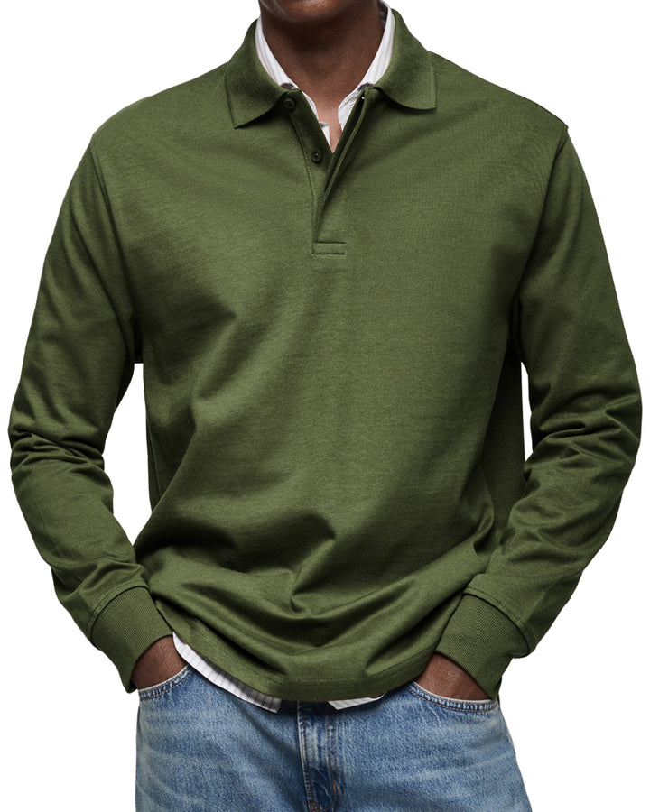 Tony | Long Sleeve Casual Polo