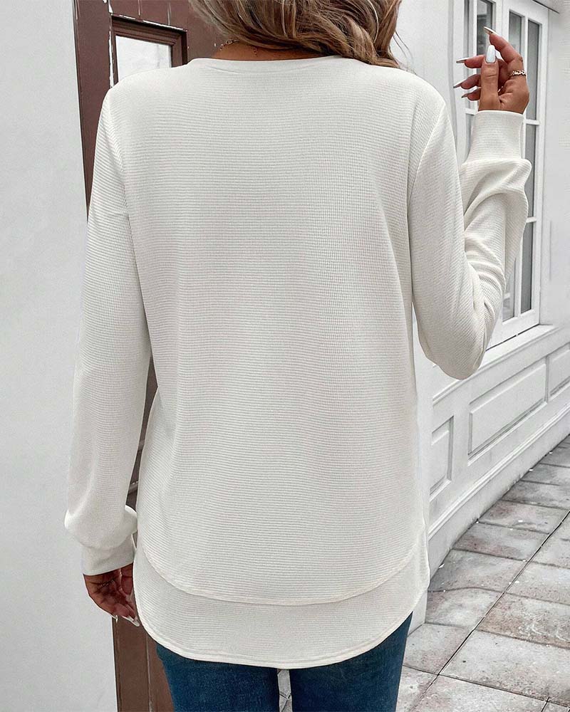 Mila | Classic Long-Sleeve O-Neck Top