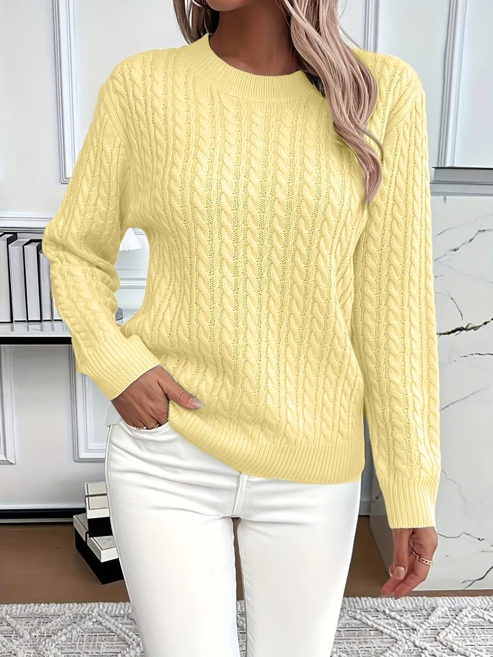 Eliana | Classic Cable Knit Sweater