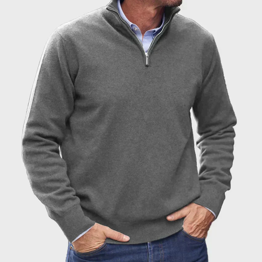Marco | Elegant Half-Zip Knit Sweater
