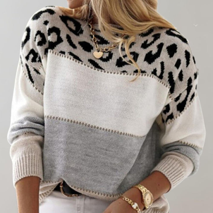 Charlene | Elegant Leopard Print Sweater