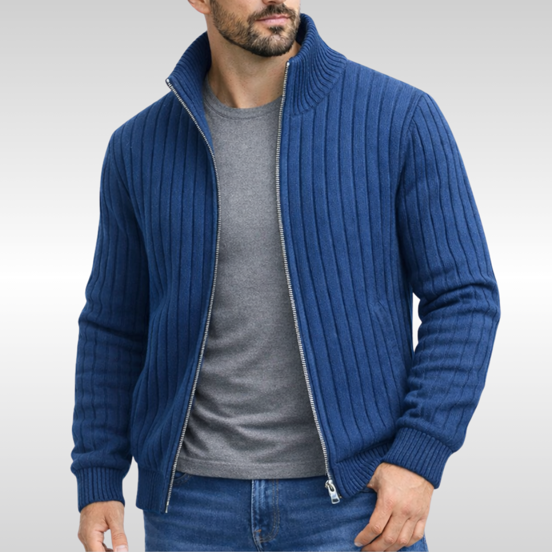 Lucas | Classic Zip-Up Knit Jacket