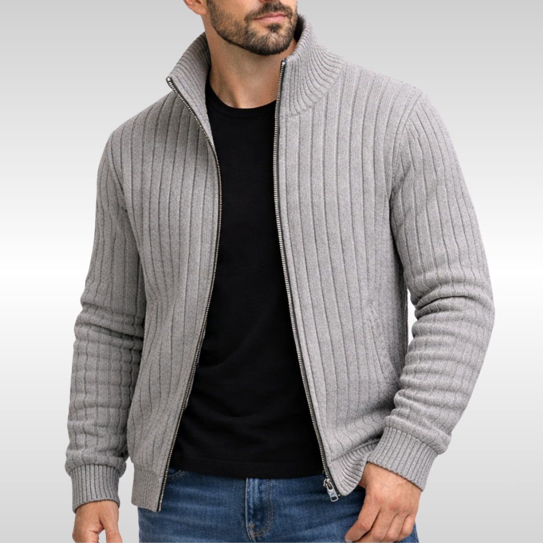 Lucas | Classic Zip-Up Knit Jacket