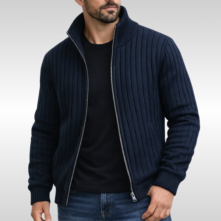 Lucas | Classic Zip-Up Knit Jacket