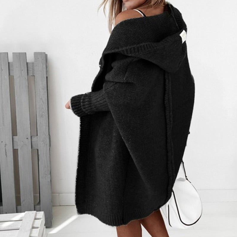Lynn | Hooded Knit Cardigan
