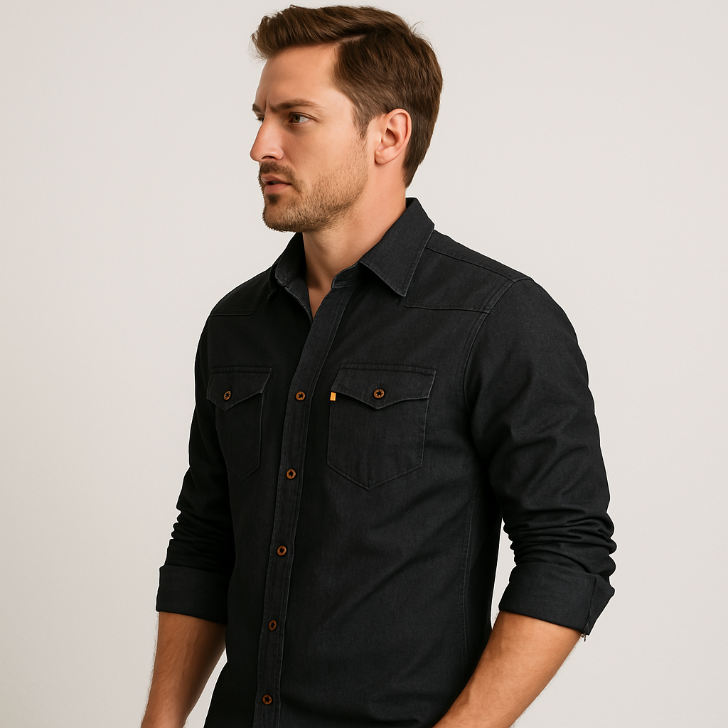 Richard | Classic Denim Long-Sleeve Shirt