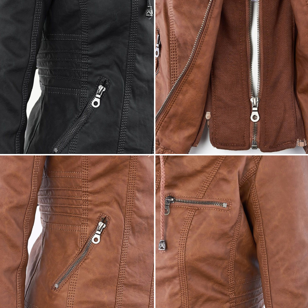 Elena | Timeless Chic Leather-Style Jacket
