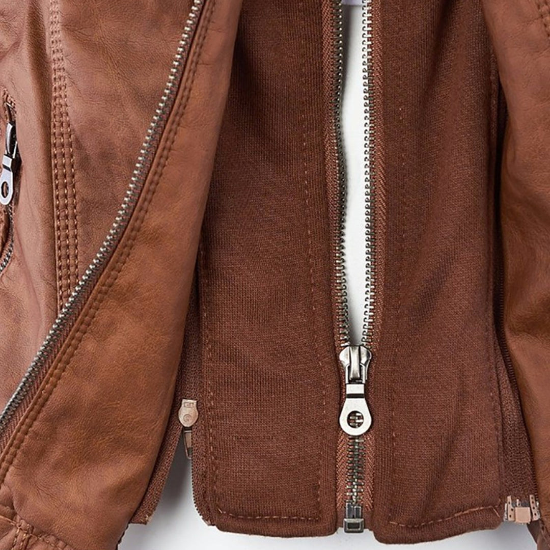 Elena | Timeless Chic Leather-Style Jacket
