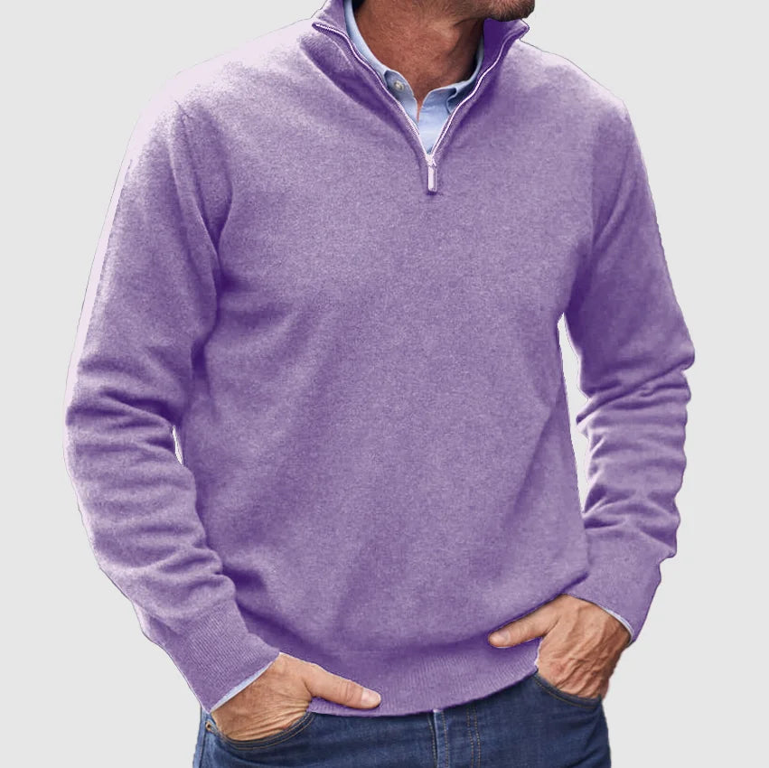 Marco | Elegant Half-Zip Knit Sweater