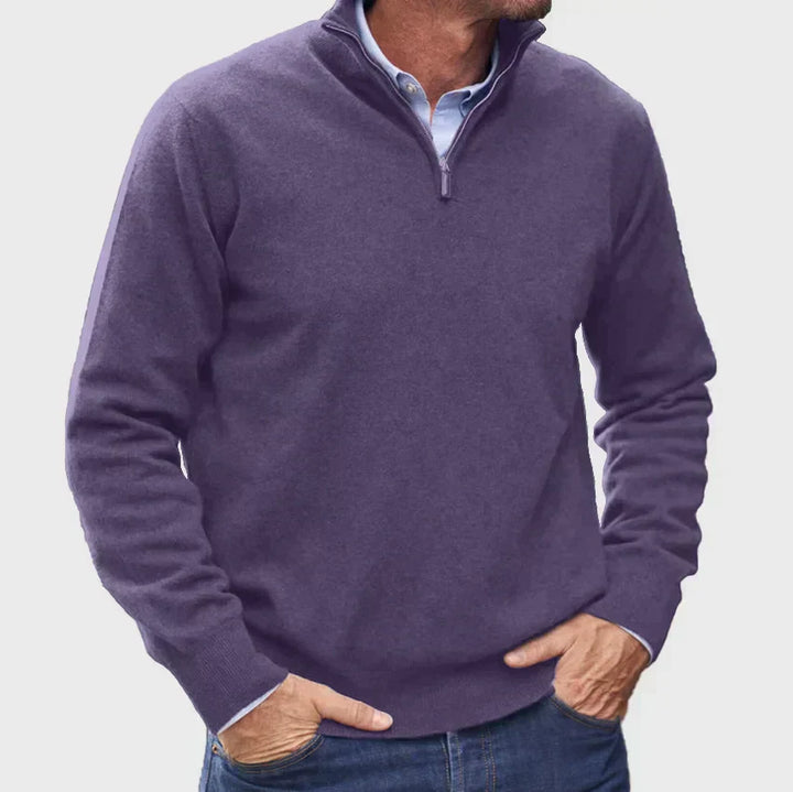 Marco | Elegant Half-Zip Knit Sweater