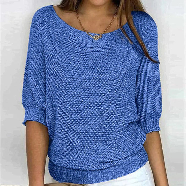 Lena | Easy Textured Knit Sweater