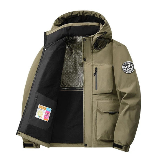 Jorge | Hooded Zip Utility Jacket