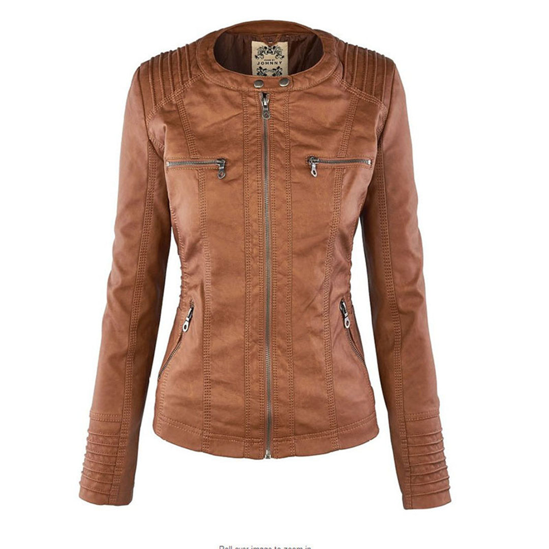 Elena | Timeless Chic Leather-Style Jacket