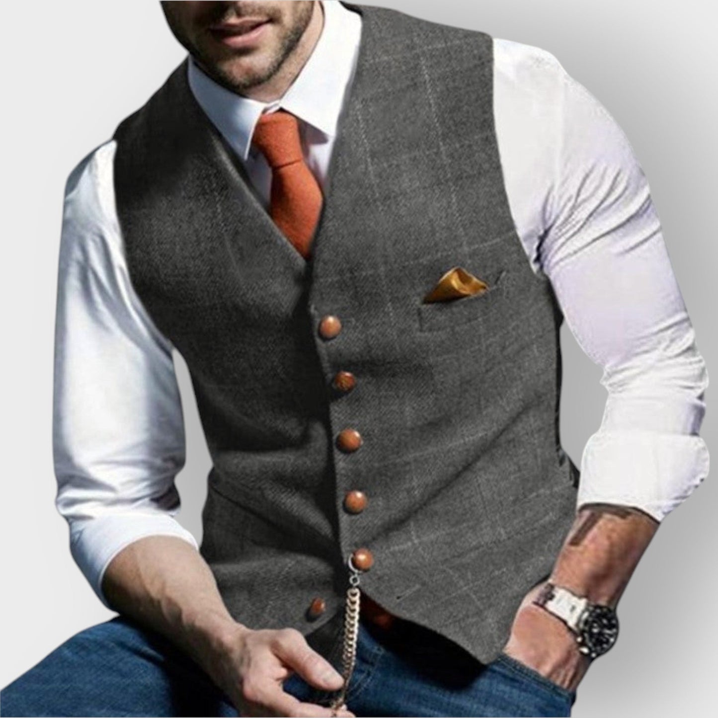 Jordan | Classic Buttoned Gilet