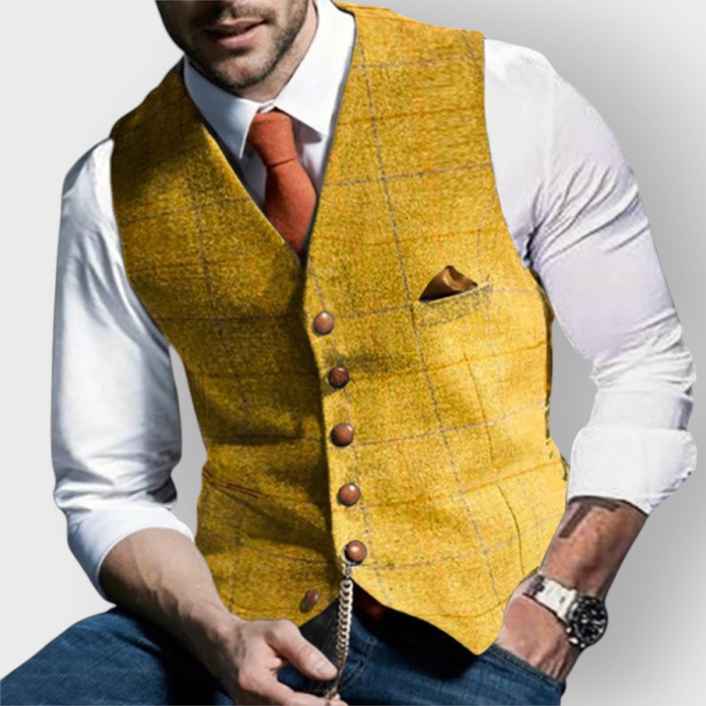 Jordan | Classic Buttoned Gilet