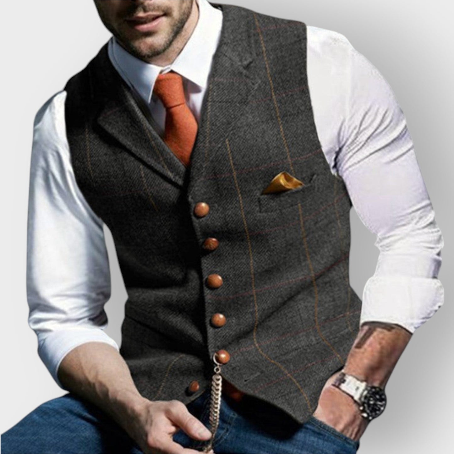 Jordan | Classic Buttoned Gilet