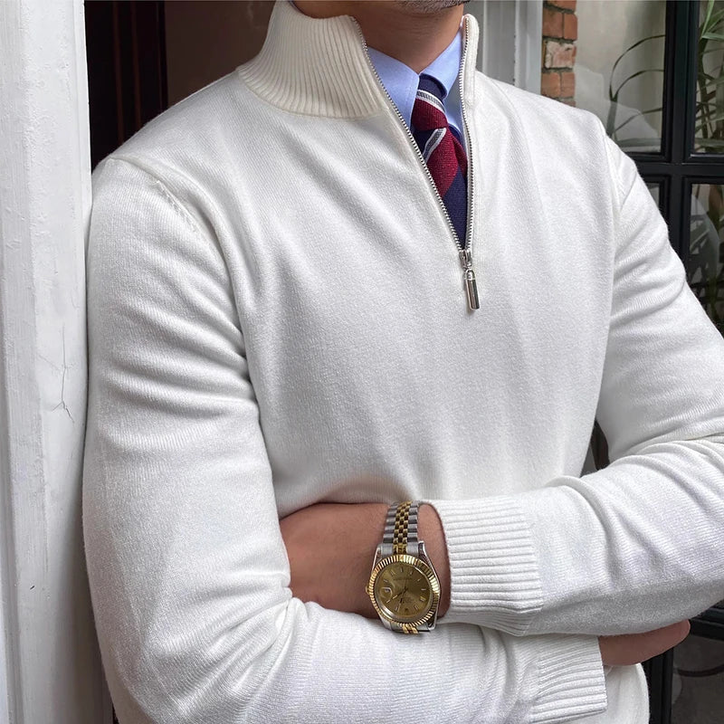 Jeffrey | Premium Quarter-Zip Sweater