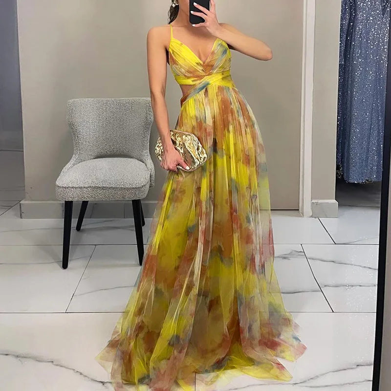 Giselle | Elegant Floral Maxi Dress