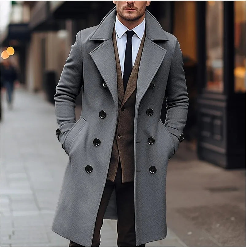 Harrison | Timeless Double-Breasted Overcoat