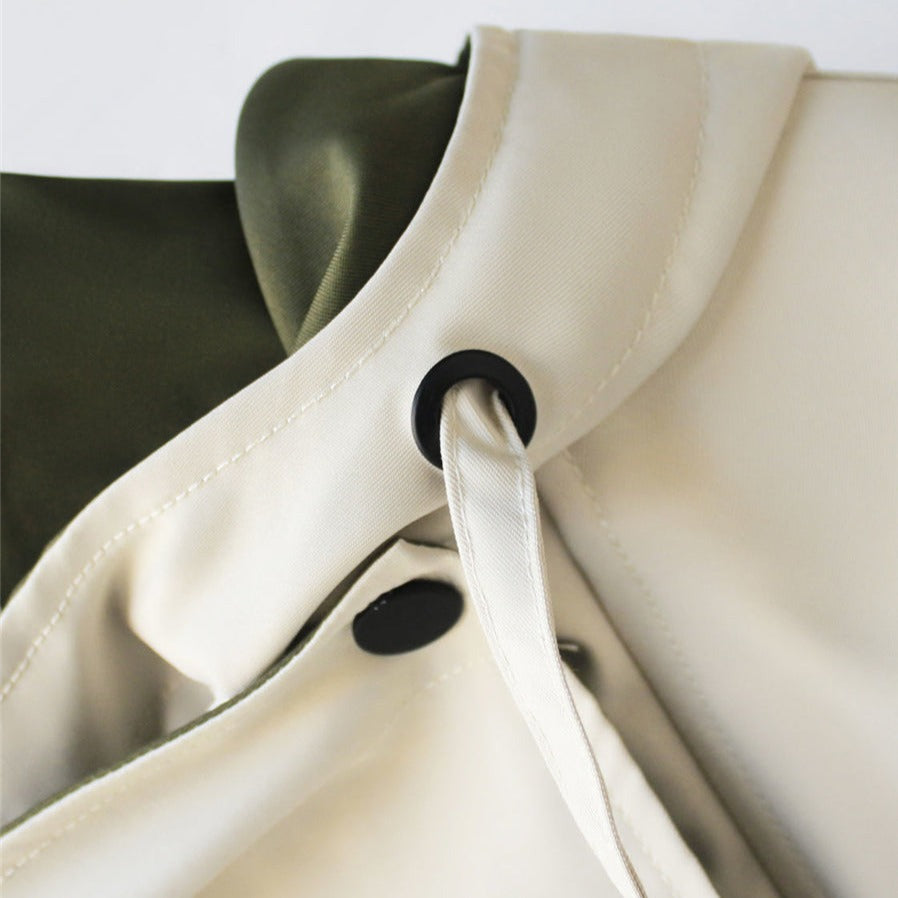 Mira | Oversized Double-Collar Drawstring Jacket