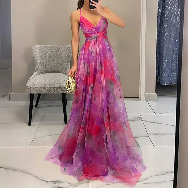 Giselle | Elegant Floral Maxi Dress