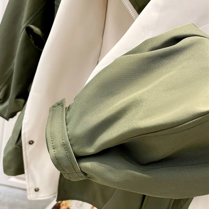 Mira | Oversized Double-Collar Drawstring Jacket