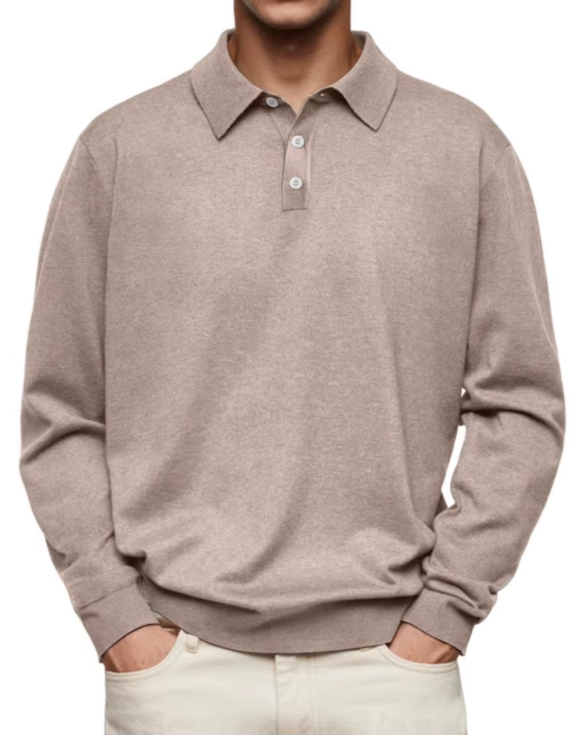 Aiden | Classic Long Sleeve Polo
