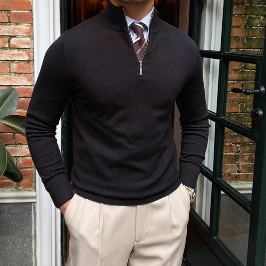 Jeffrey | Premium Quarter-Zip Sweater